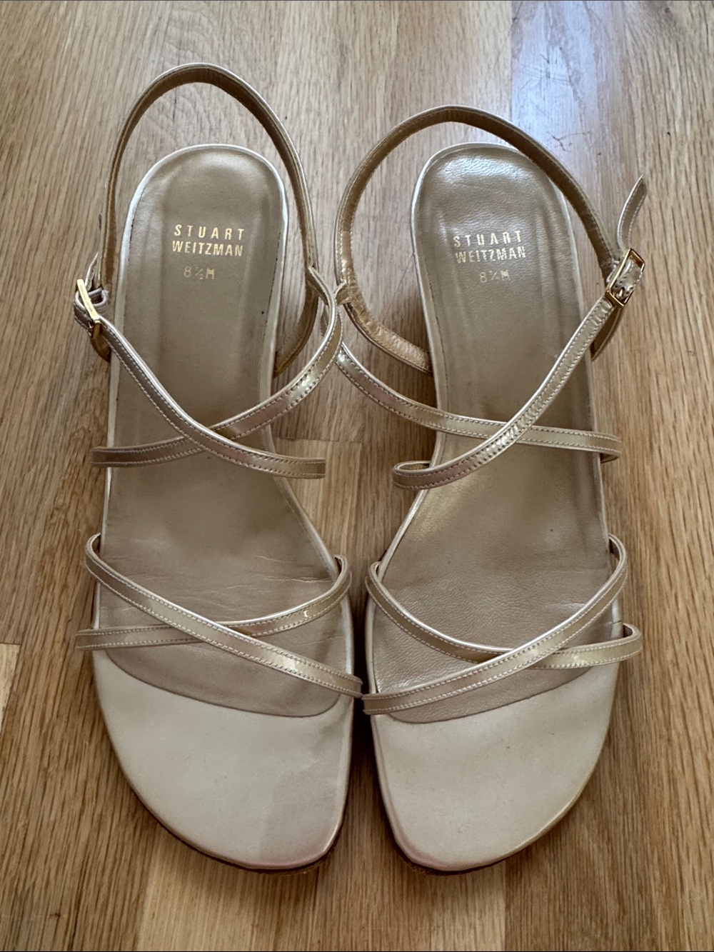 Stuart Weitzman | Linner Strappy Sandal in Gold